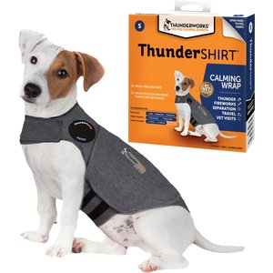 ThunderShirt Classic Anxiety & Calming Vest for Dogs, Heather Grey, Small