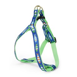 Up Country Funky Fish Dog Harness, Multicolor, Medium : 14 to 26-in chest