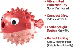 Kseroo Bouncing Fish Treat Dispensing Dog Toy, Red slide 2 of 6
