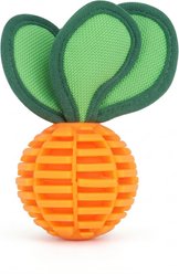 Kseroo Carrot Hair Squeaky Treat Dispensing Ball Dog Toy, Orange slide 1 of 6