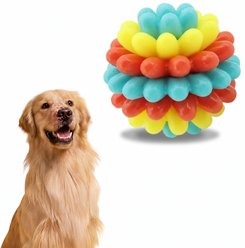 Kseroo Rubber Succulent Ball Dog Toy, Blue slide 1 of 5