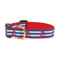 Up Country Anchors Away Adjustable Dog Collar, Multicolor, XX-Large: 21 to 27-in neck, 1-in wide