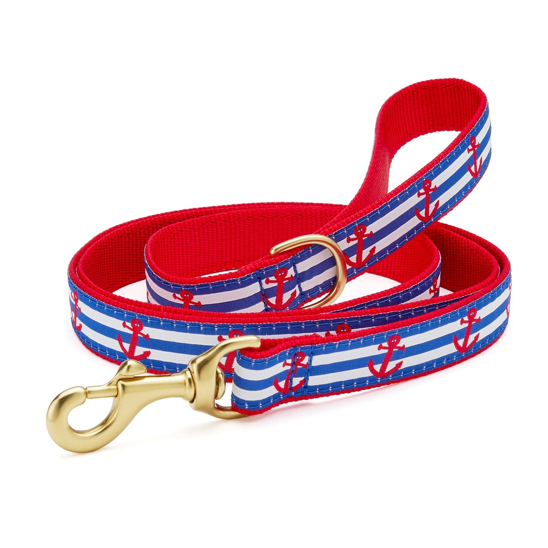 Up Country Anchors Away Dog Leash, Multicolor, 5-ft long, 9/16-in wide