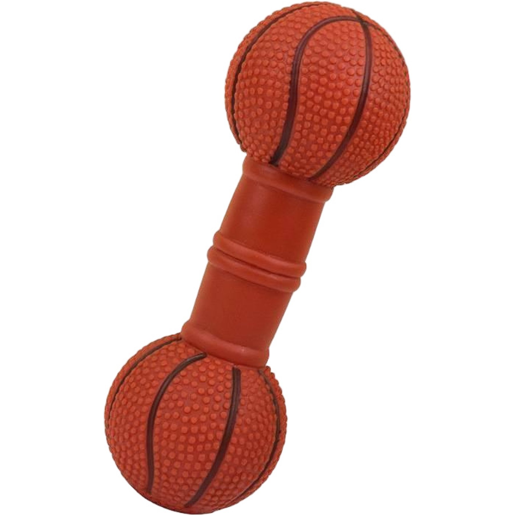 Kseroo Basketball Barbell Dog Toy, Brown
