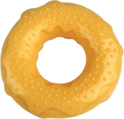 Kseroo Donut Treat Dispensing Dog Toy, Yellow