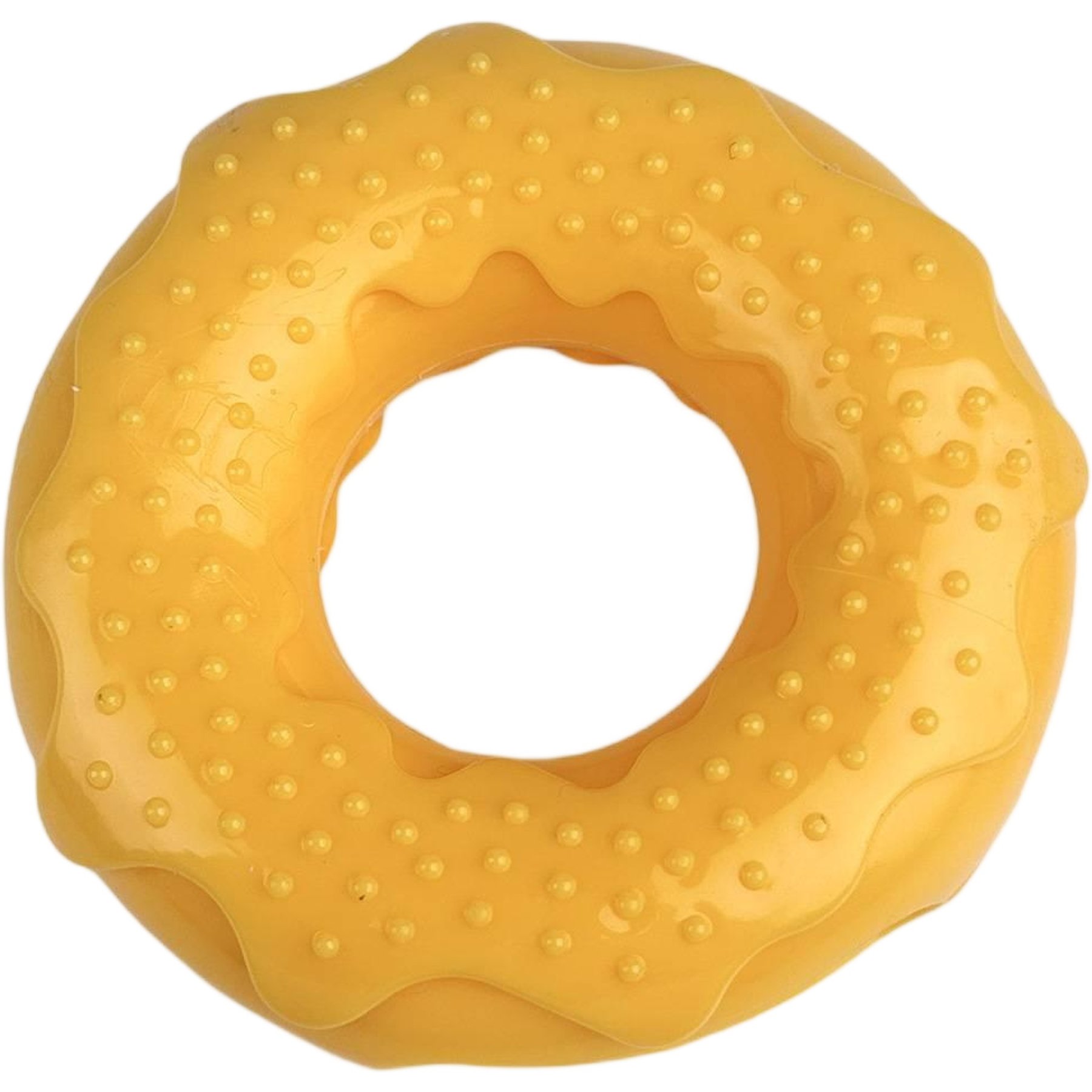 Kseroo Donut Treat Dispensing Dog Toy, Yellow