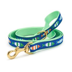 Up Country Funky Fish Dog Leash, Multicolor, 5-ft long, 1-in wide