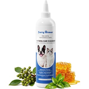 Furry Armor Itch Relief Dog & Cat Ear Cleaner, 8.45-fl oz bottle