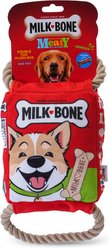 Milk-Bone Squeaker Box Rope Tug Dog Toy, Large: 8-in