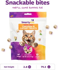 SmartyKat Grain-Free Chicken Cubes with Catnip Freeze-Dried Cat Treats, 2.8-oz bag slide 2 of 9