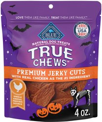 Blue Buffalo True Chews Premium Seasonal Halloween Jerky Cuts Chicken Dog Treats, 4-oz bag