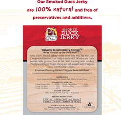 Country Kitchen Cherrywood Smoked Limited Ingredient Diet Duck Dog Jerky Treats, 16-oz bag slide 2 of 7