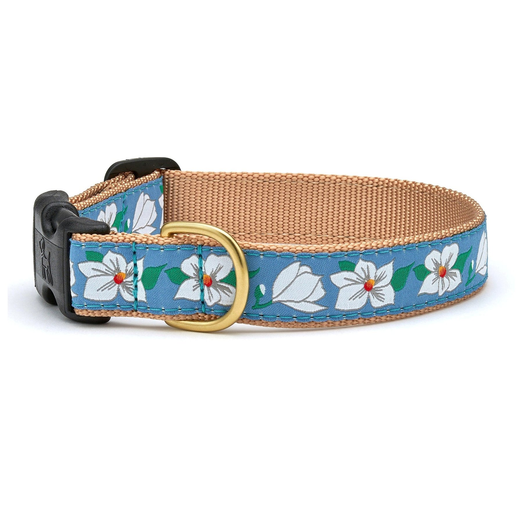 Up Country Magnolia Adjustable Dog Collar, Multicolor, Small: 6 to 12-in neck, 5/8-in wide