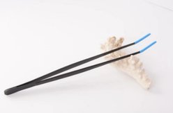Tamsco Instruments All Purpose Stainless Steel Rubber Coated Tongs, Black Oxidized, 12-in slide 2 of 3