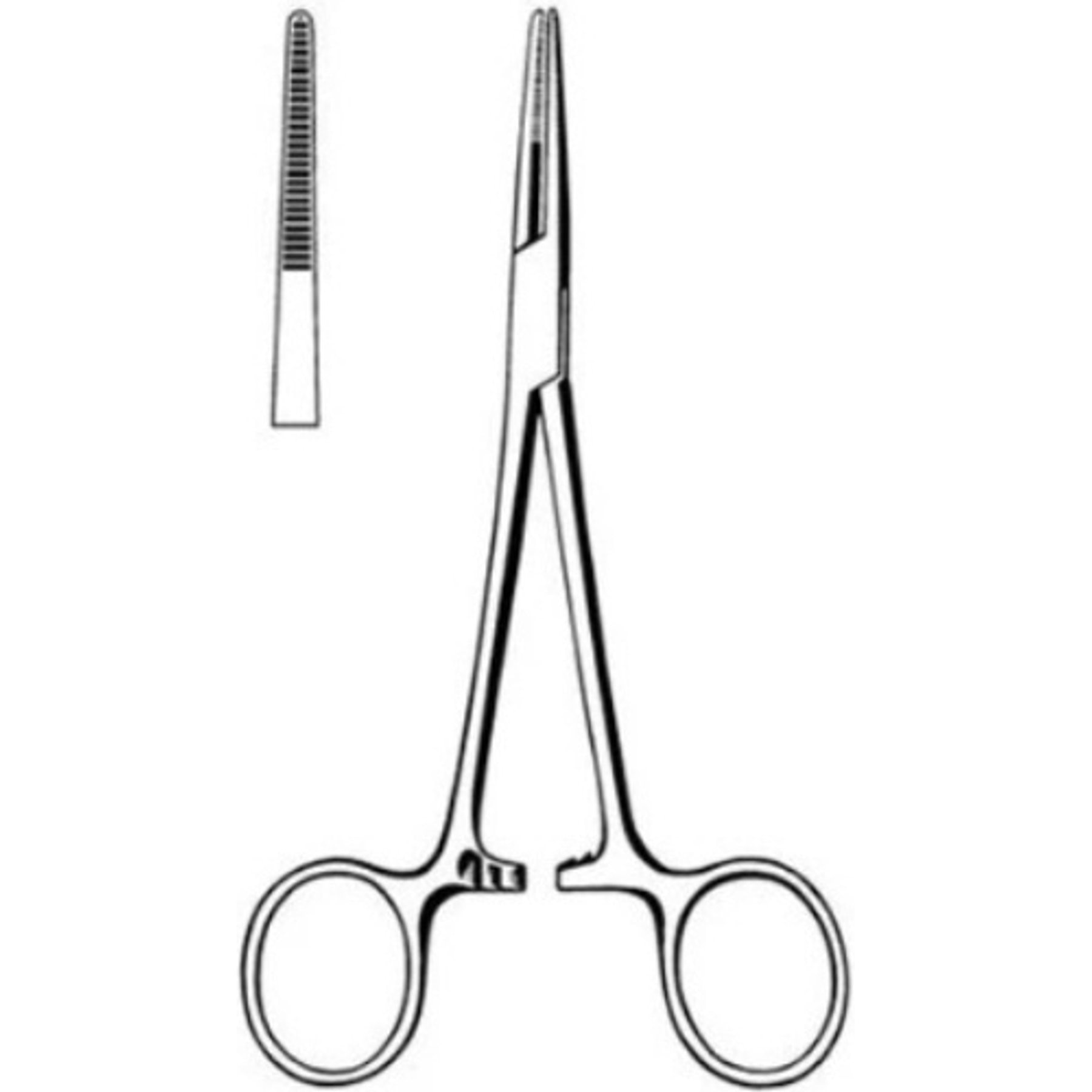 Tamsco Instruments Kelly Forcep Straight 420 Mod Stainless Steel Aquascaping Tool, 5.5-in