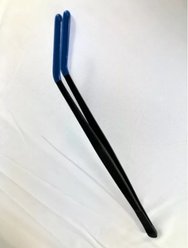 Tamsco Instruments All Purpose Rubber Coated Head Tongs with Angled Head, 12-in