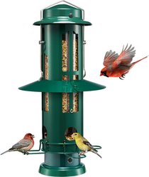 Kingsyard Squirrel-Proof with Weight-Activated Perch Wild Bird Feeder, Green