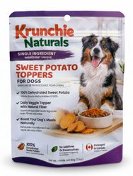 Krunchie Naturals Single Ingredient Sweet Potato Dog Food Topper, 2.12-oz pouch slide 1 of 7