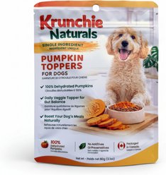 Krunchie Naturals Single Ingredient Pumpkin Dog Food Topper, 2.12-oz pouch slide 1 of 7