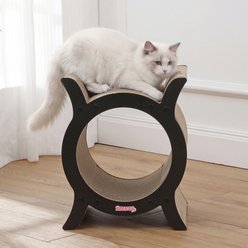 THE LICKER STORE Nyan Modern 16.5-in Cardboard Tunnel Cat Scratcher with Catnip, Black slide 2 of 9