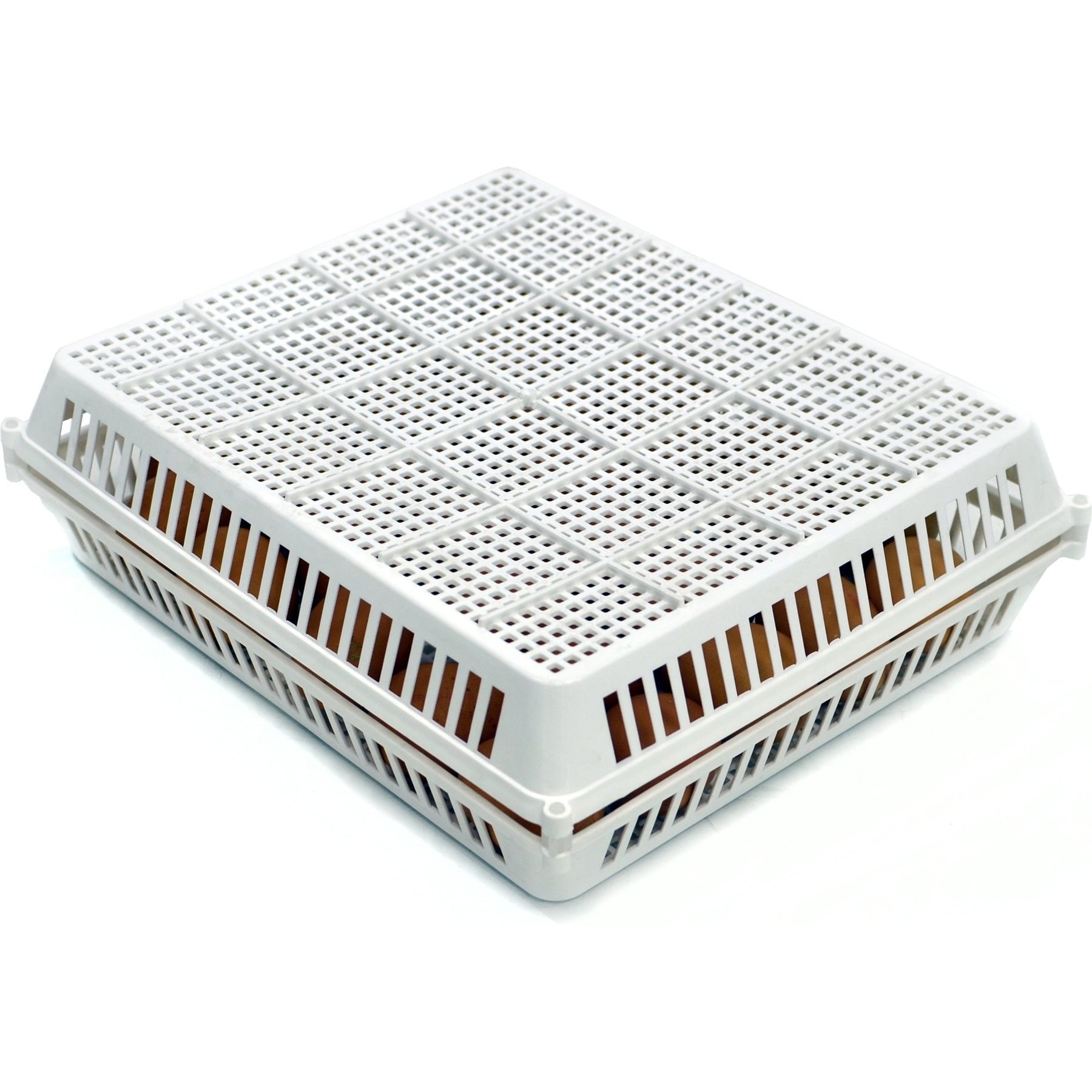 Hatching Time Washable Poultry Incubator Basket with Cover, 30 eggs