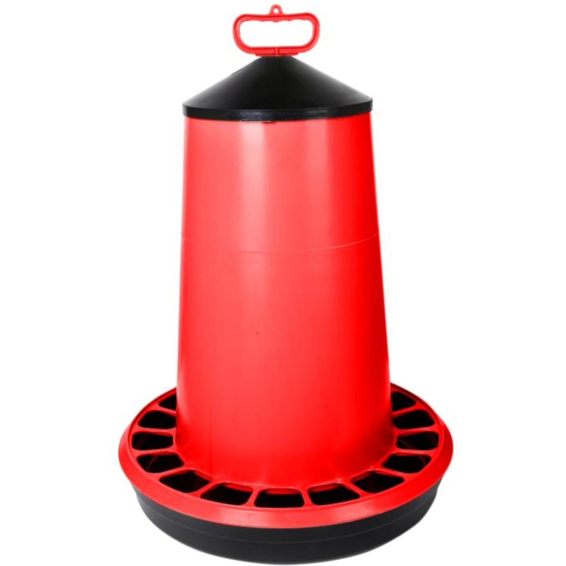 Hatching Time Manual Poultry Chicken & Backyard Flock Feeder, 22-lb