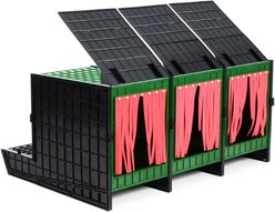 Hatching Time 3-Compartment 30 Hen Nesting Box with Back Egg Collection