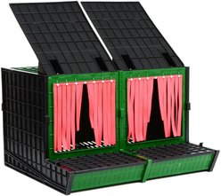 Hatching Time 2-Compartment 20 Hen Chicken Nesting Box with Front Egg Collection