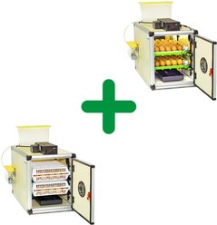 Hatching Time Poultry 120 Egg Incubator Kit with 60 Egg Setter & 60 Egg Hatcher