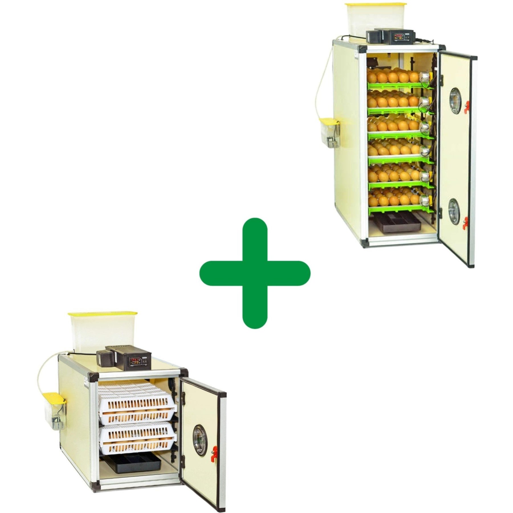Hatching Time Poultry 240 Egg Incubator Kit with 180 Egg Setter & 60 Egg Hatcher
