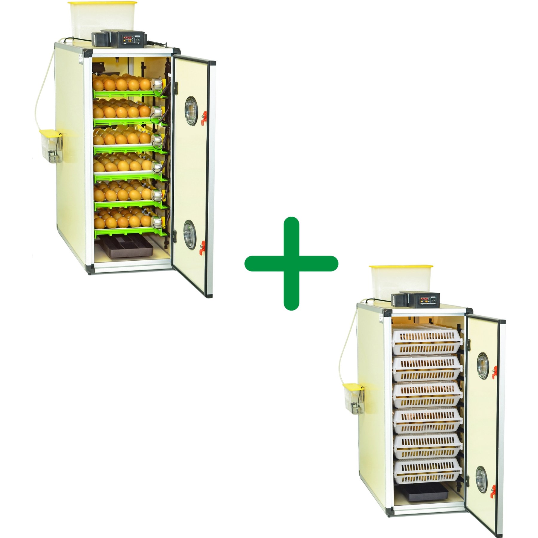 Hatching Time Poultry 360 Egg Incubator Kit with 180 Egg Setter & 180 Egg Hatcher