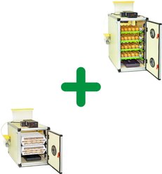 Hatching Time Poultry 180 Egg Incubator Kit with 120 Egg Setter & 60 Egg Hatcher