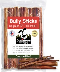 Downtown Pet Supply 12-inch Premium USA Bully Sticks Dog Chew, 15 count