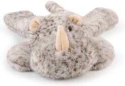 GROWL Rustlerz Rhino Squeaky Plush Dog Toy, Brown, 4-in slide 2 of 2