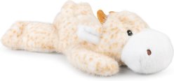 GROWL Rustlerz Giraffe Squeaky Plush Dog Toy, Tan, 4-in