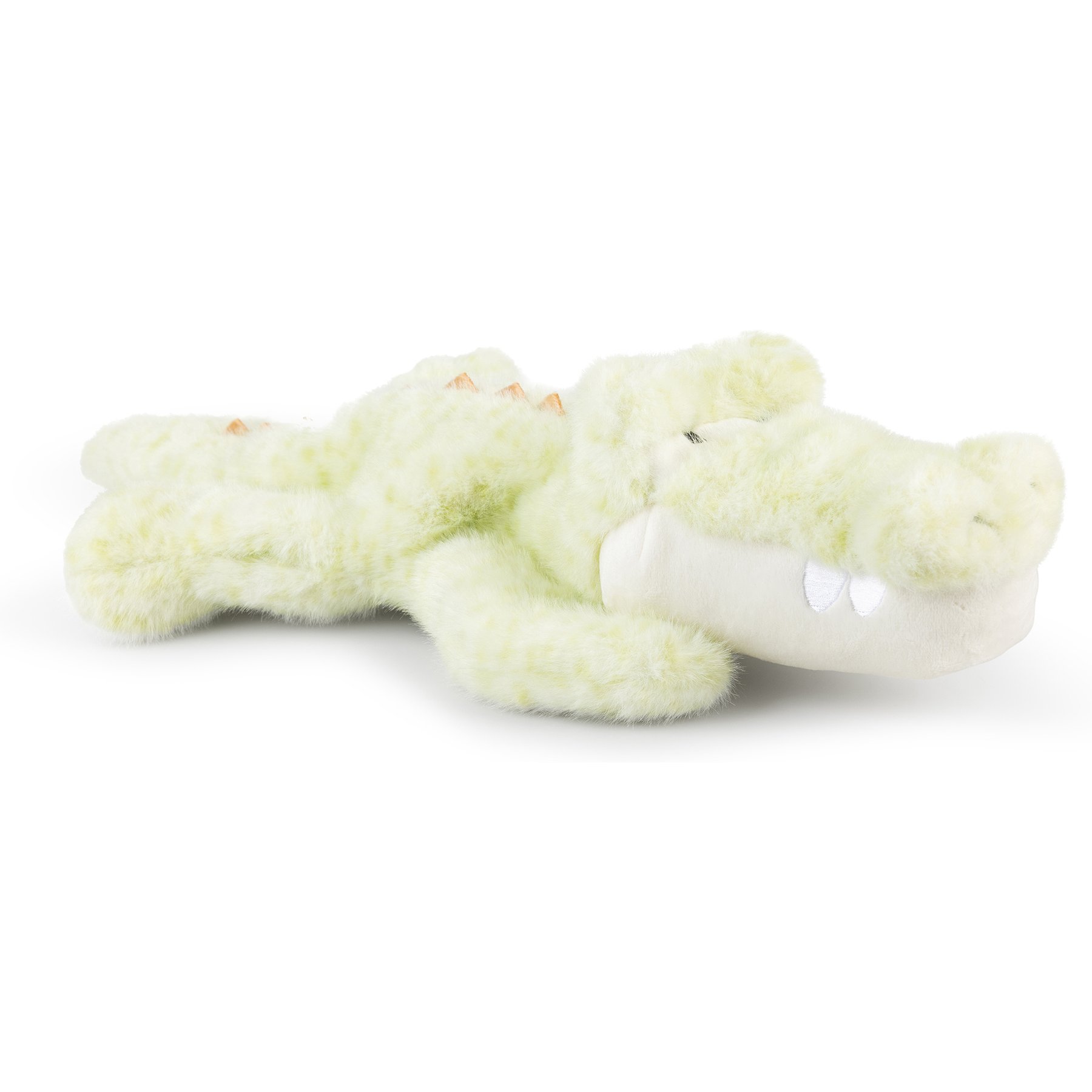 GROWL Rustlerz Gator Squeaky Plush Dog Toy, Green, 4-in