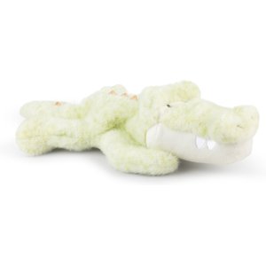 GROWL Rustlerz Gator Squeaky Plush Dog Toy, Green, 4-in