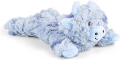 GROWL Cuddlerz Cow Squeaky Plush Dog Toy, Blue, Small: 9-in