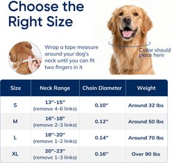 Supet Adjustable Long Prongs Dog Choke Collar with Quick Release Buckle, Black, Large: 18 to 20-in neck slide 2 of 7