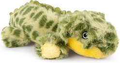 GROWL Snugglez Gator Squeaky Plush Dog Toy, Green, 9.5-in