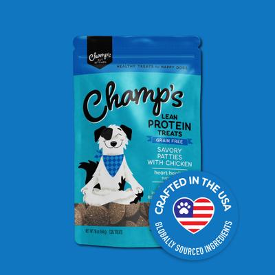Show full view: Champs Pet Kitchen Heart Health Support Grain-Free High Protein Savory Patties with Chicken Soft & Chewy Dog Treats, 16-oz bag slide 3 of 10