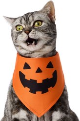 Frisco Jack O' Lantern Pumpkin Dog & Cat Bandana Costume, Orange, X-Small/Small
