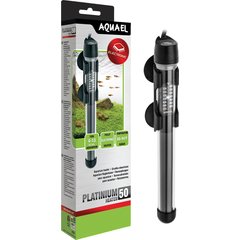 Aquael Platinium Temperature Control Aquarium Heater with Electronic Thermostat, 50W