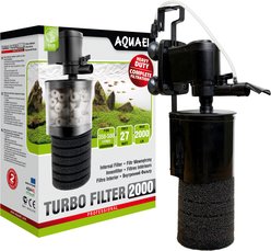 Aquael Turbo 2000 Adjustable Flow BioCeraMAX Media Aeration Tube Box & Sponge Filter, 90 to 130-gal