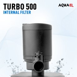 Aquael Turbo 500 132 GPH, Adjustable Flow, Mechanical & Biological Filtration for Freshwater Tanks Fish Filter, 2.5 to 40-gal slide 2 of 9