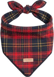 Fetchin' Co. Classic & Festive Plaid Accessory Dog Bandana, Red, Small/Medium