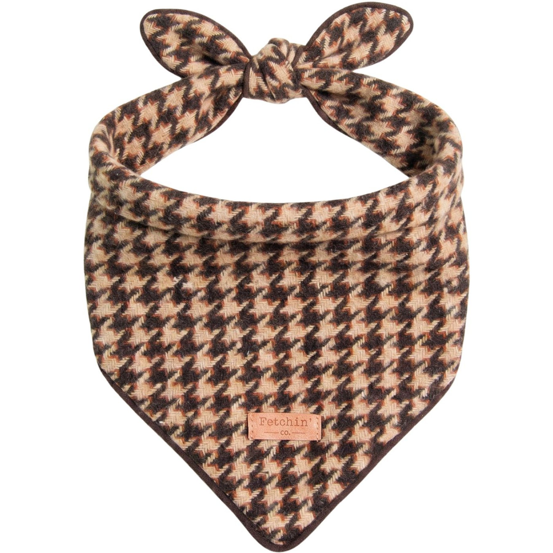 Fetchin' Co. Houndstooth Accessory Dog Bandana, Multicolor, Medium/Large