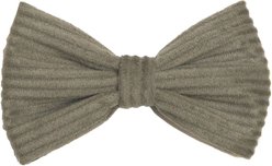 Fetchin' Co. Corduroy Bow Tie Accessory Dog Collar, Green, Medium/Large