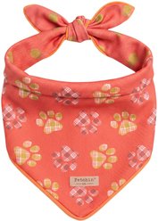 Fetchin' Co. Plaid Paw Print Accessory Dog Bandana, Multicolor, Small/Medium
