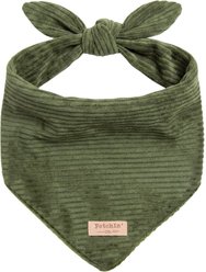 Fetchin' Co. Corduroy Accessory Dog Bandana, Green, Medium/Large